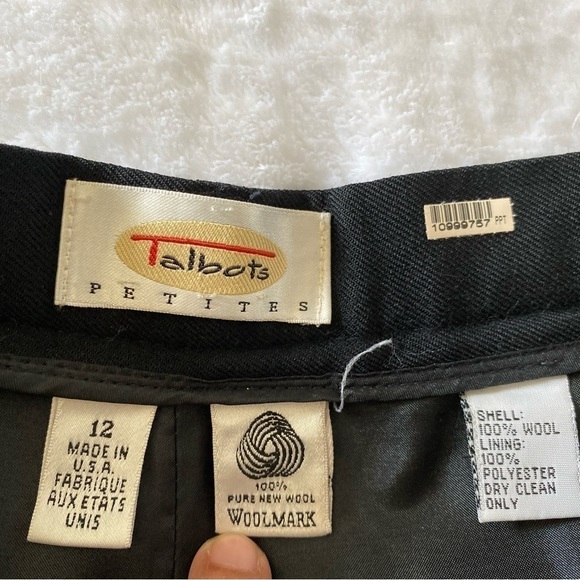 TALBOTS Petites Black Pants Size 12 - Picture 5 of 7